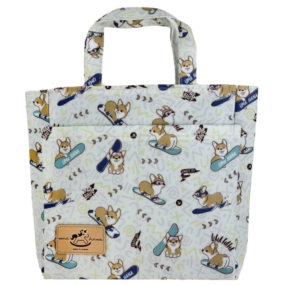 Waterproof Corgi Mini Tote Handbag Purse